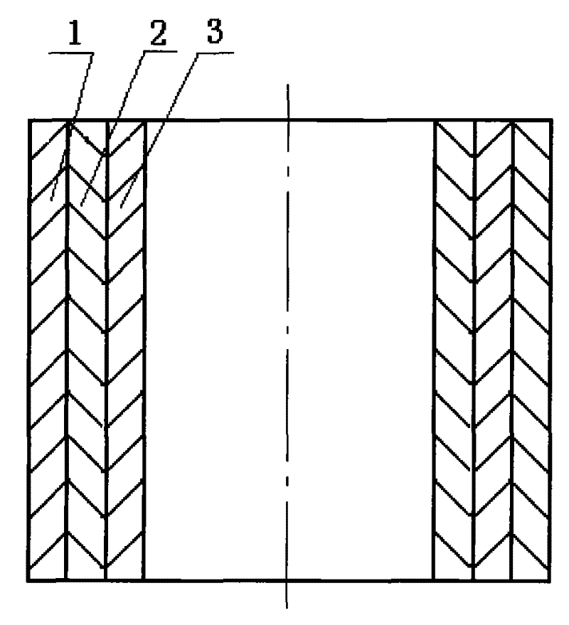 Sandwich type radial direction vibrating piezoelectric ceramic ultrasonic transducer