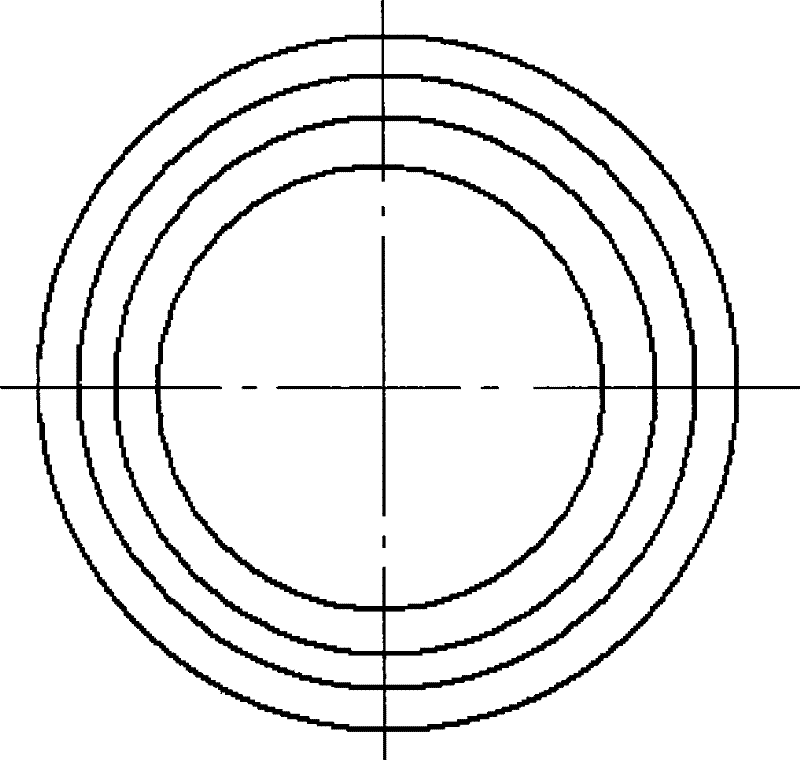 Sandwich type radial direction vibrating piezoelectric ceramic ultrasonic transducer