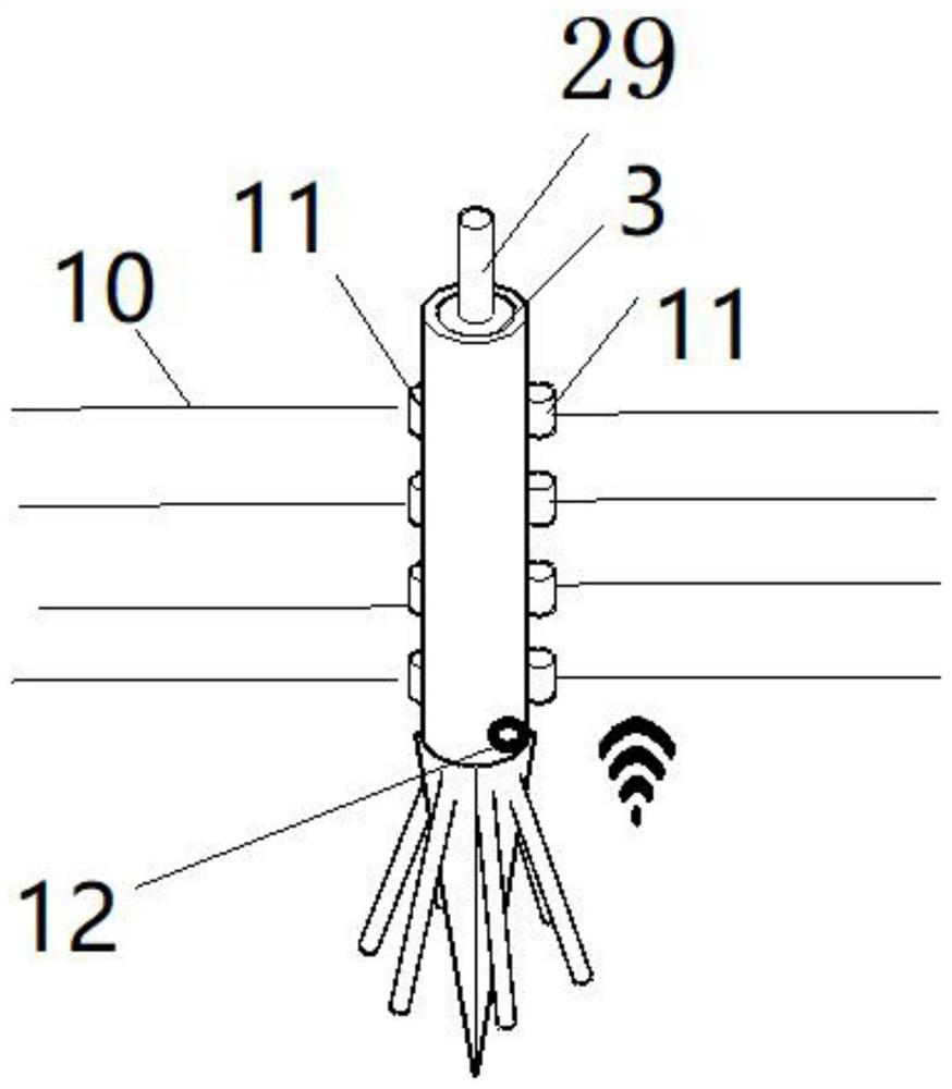 Intelligent 5G boundary pillars and methods capable of two-way tension adjustment for ecological protection