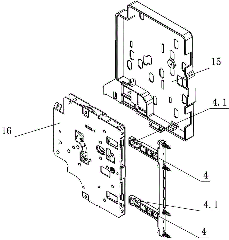 Locking and separating structure for front panel of drawer