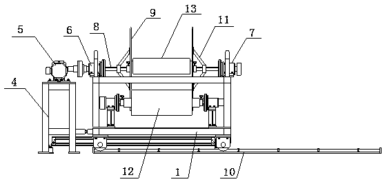 Winding device for wool fabric knitting machinery