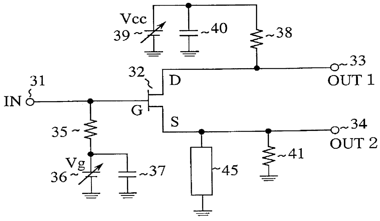 Unbalance-to-balance converter utilizing a transistor
