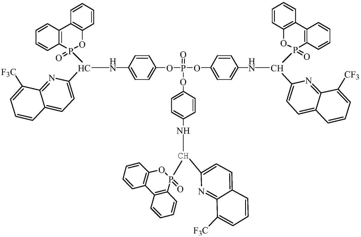 A kind of dopo derivative flame retardant containing nitrogen and phosphorus and preparation method thereof