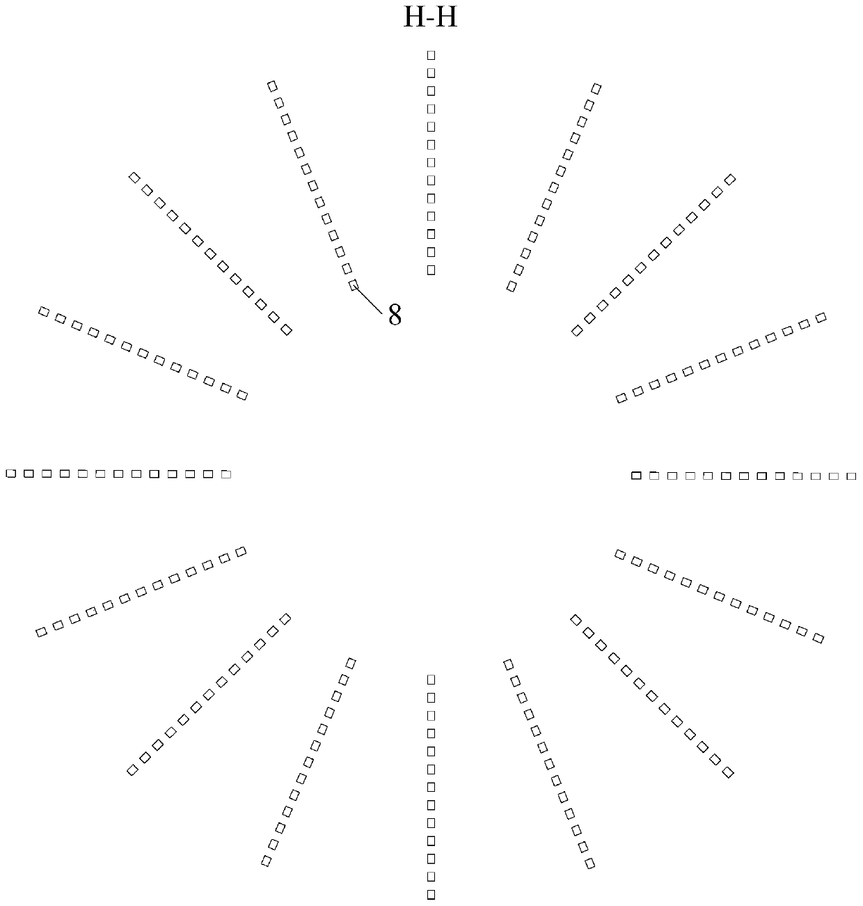 Concave-convex surrounding internal cooling type turbine generator end ventilation cooling system with multiple shields