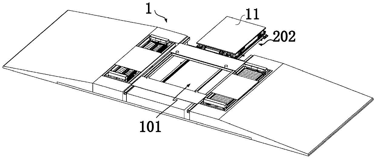 Simple battery replacing system, battery replacing method and battery replacing station