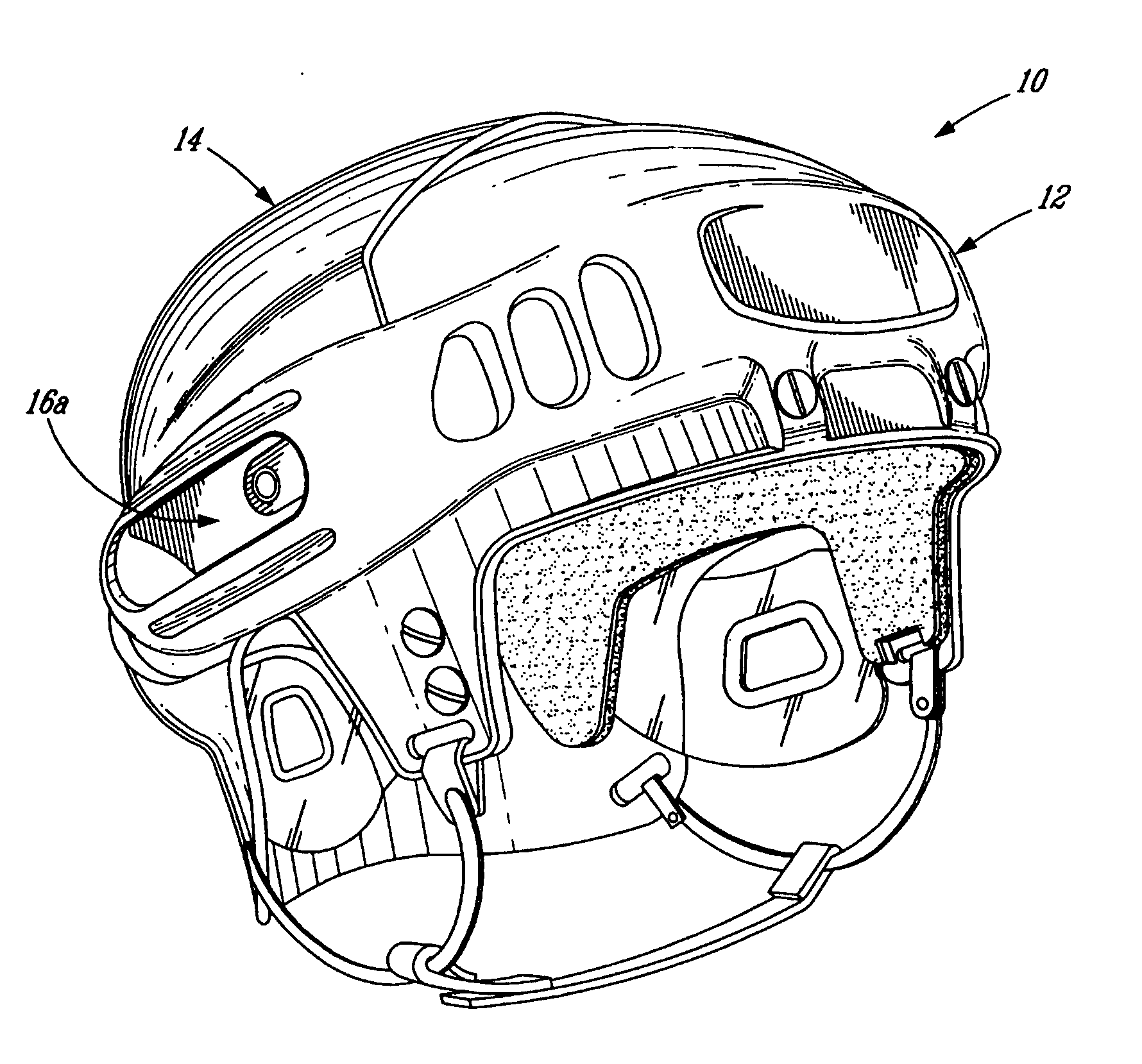 Adjustment mechanism for a helmet