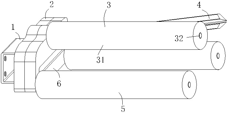 A crimping device for electrode foil production