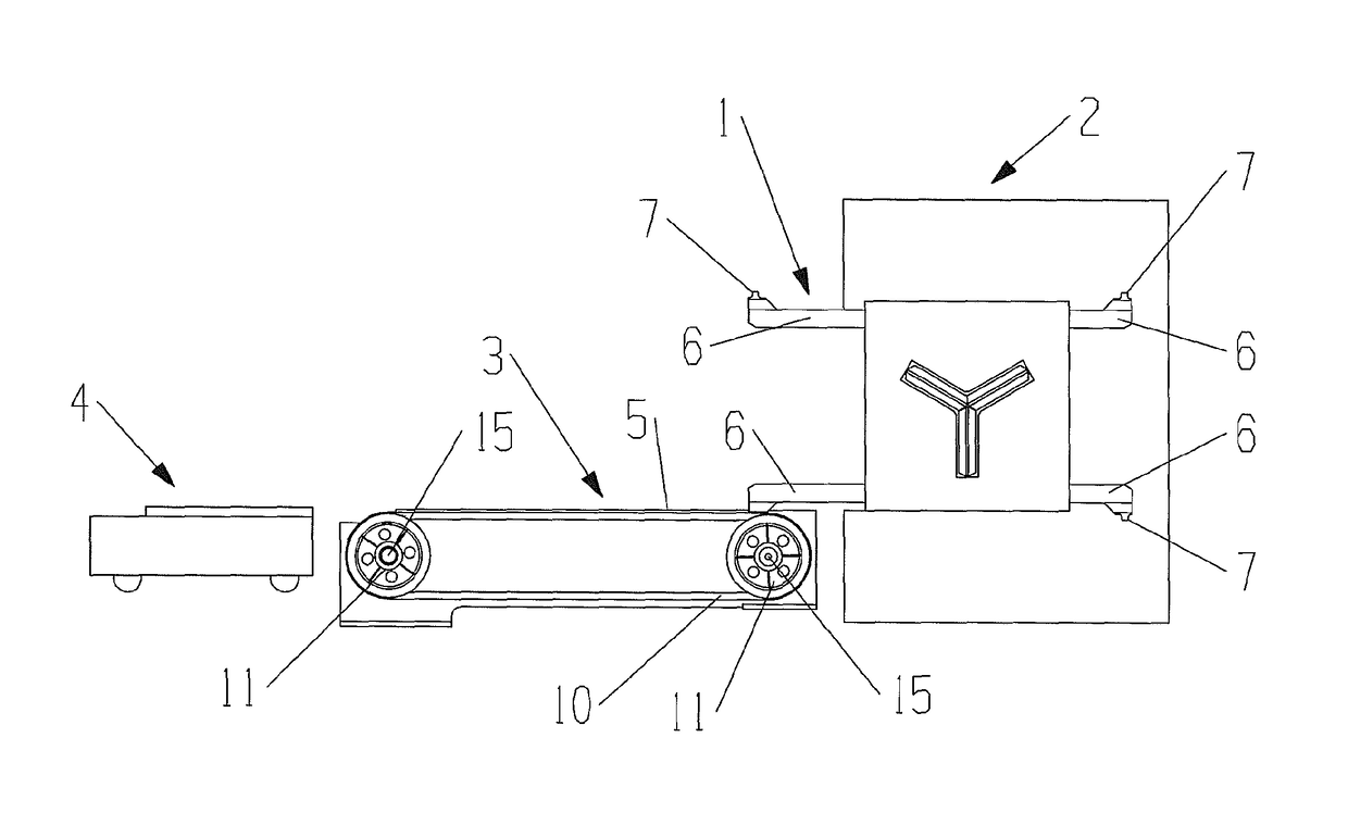 Roll stand changing device