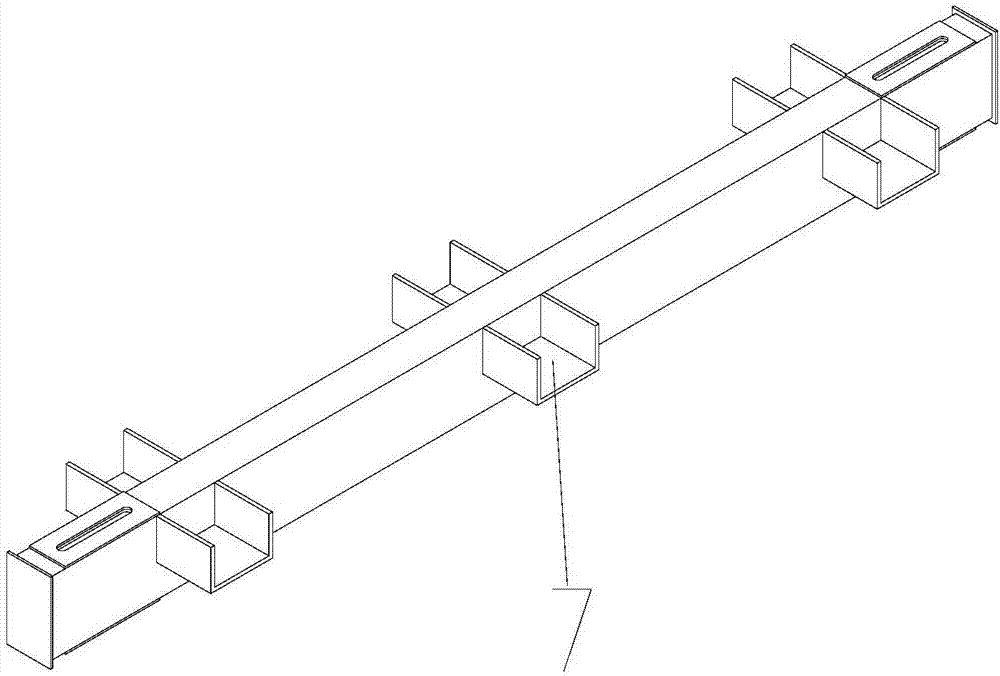 Assembled hoisting platform structure and construction method thereof