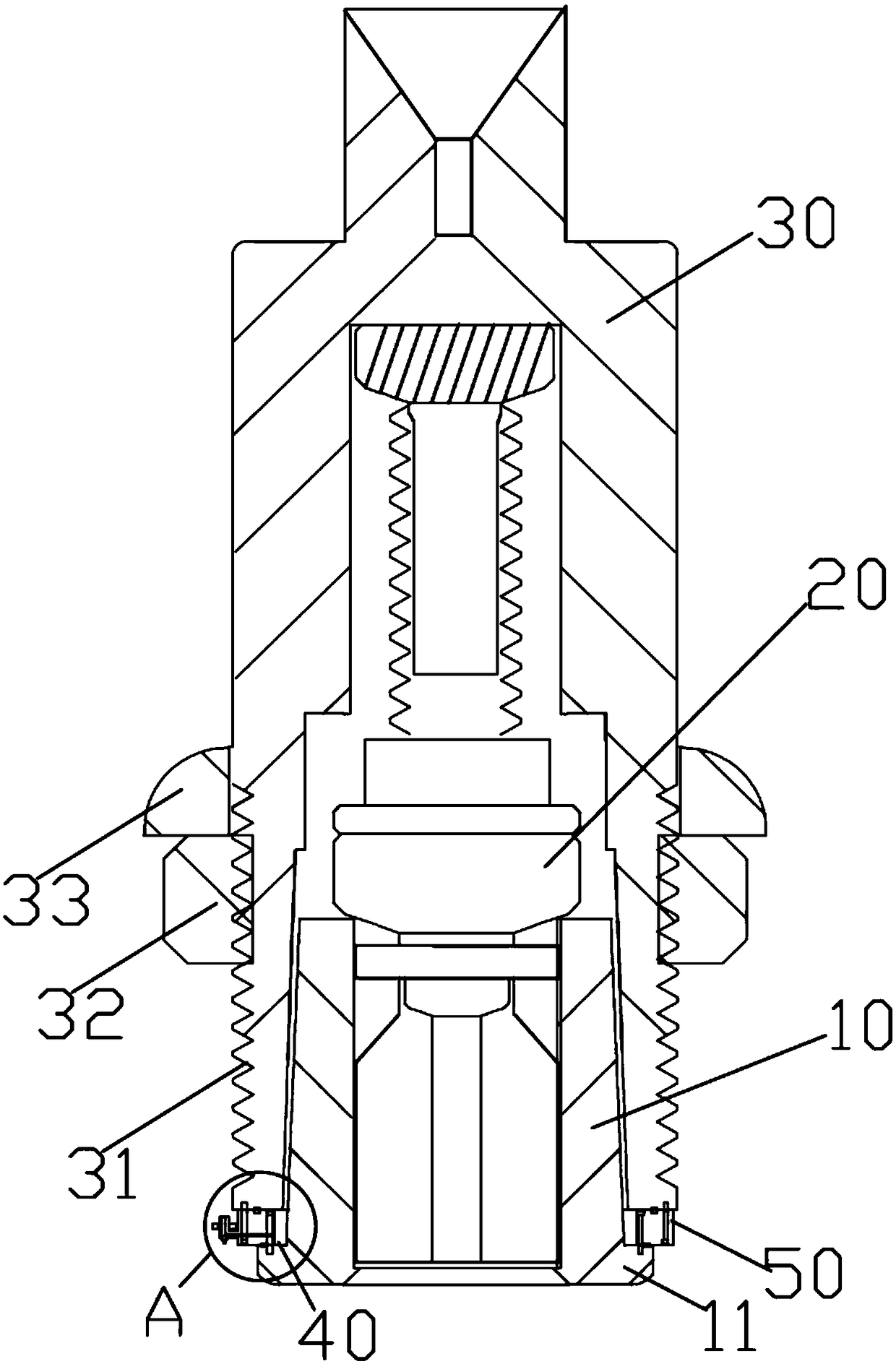 Early warning device aiming at diesel engine fuel oil leakage flow