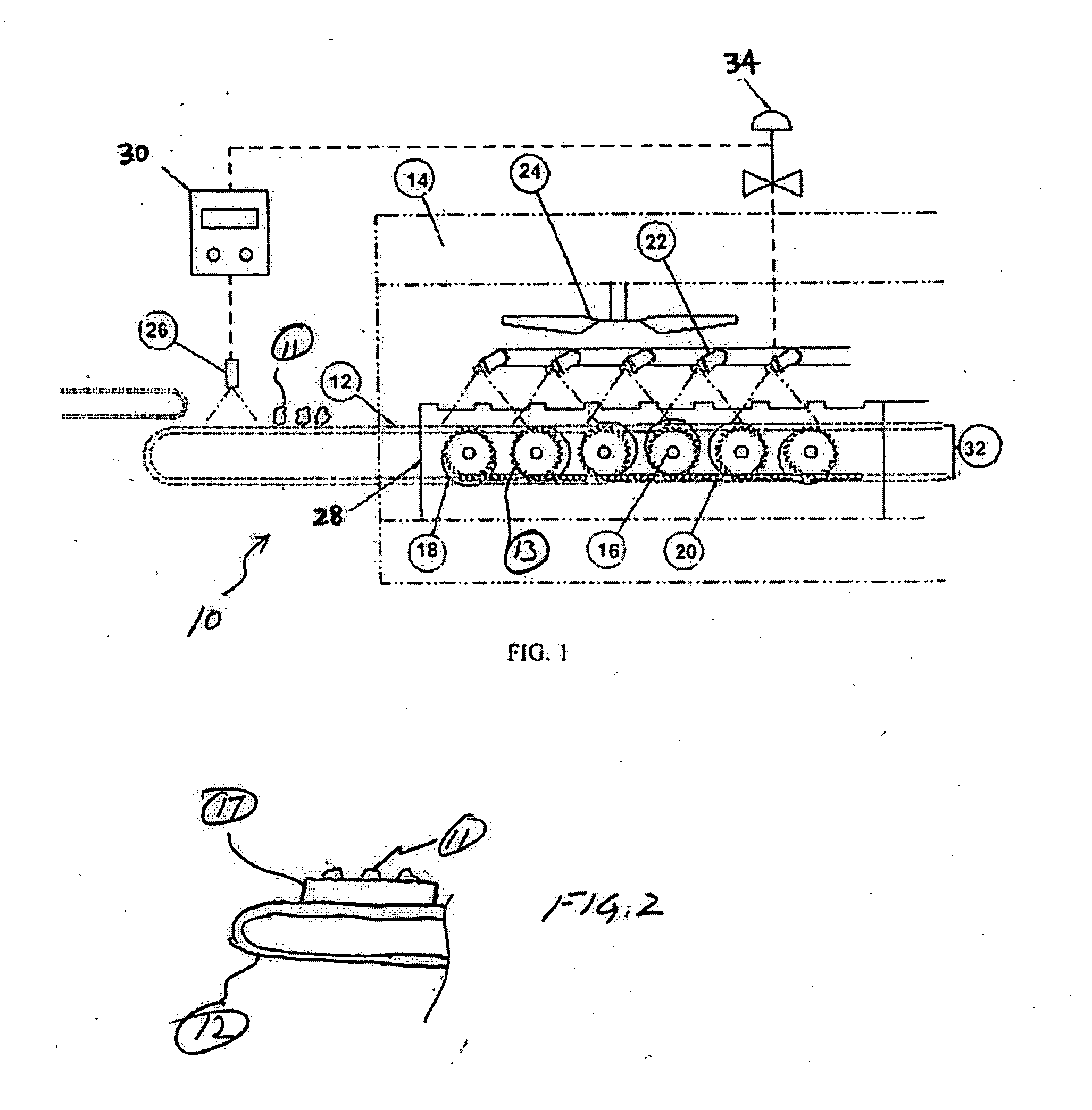 Apparatus and method for freezing food products