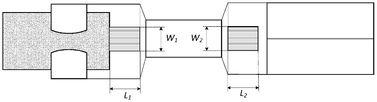 Core wire size non-contact type visual detection device and method for automobile wire harness