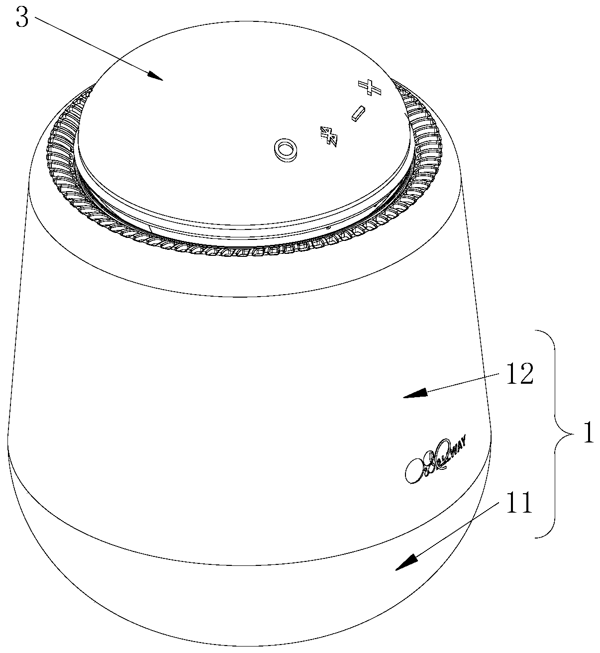 Humidifier with loudspeaker box