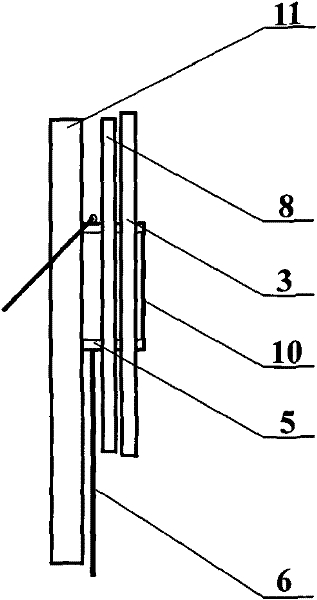 Underground engineering wall rock displacement real-time observation device