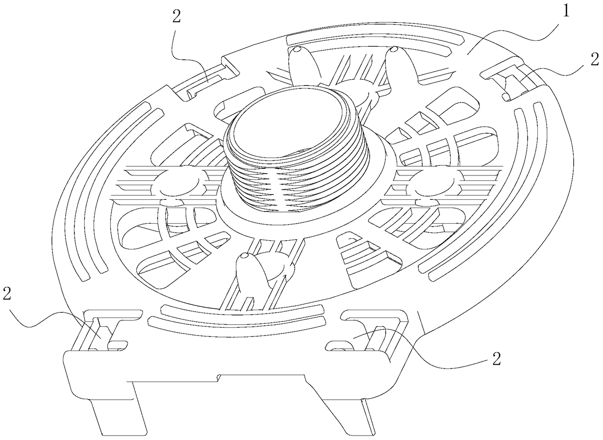 Electric fan head assembly and electric fan