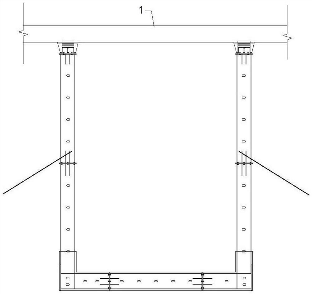 A detachable U-shape primary support method combined with shed cover method construction