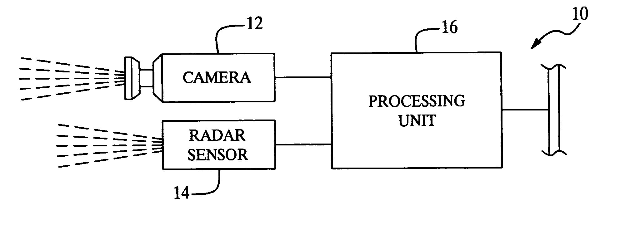 Method for estimating unknown parameters for a vehicle object detection system