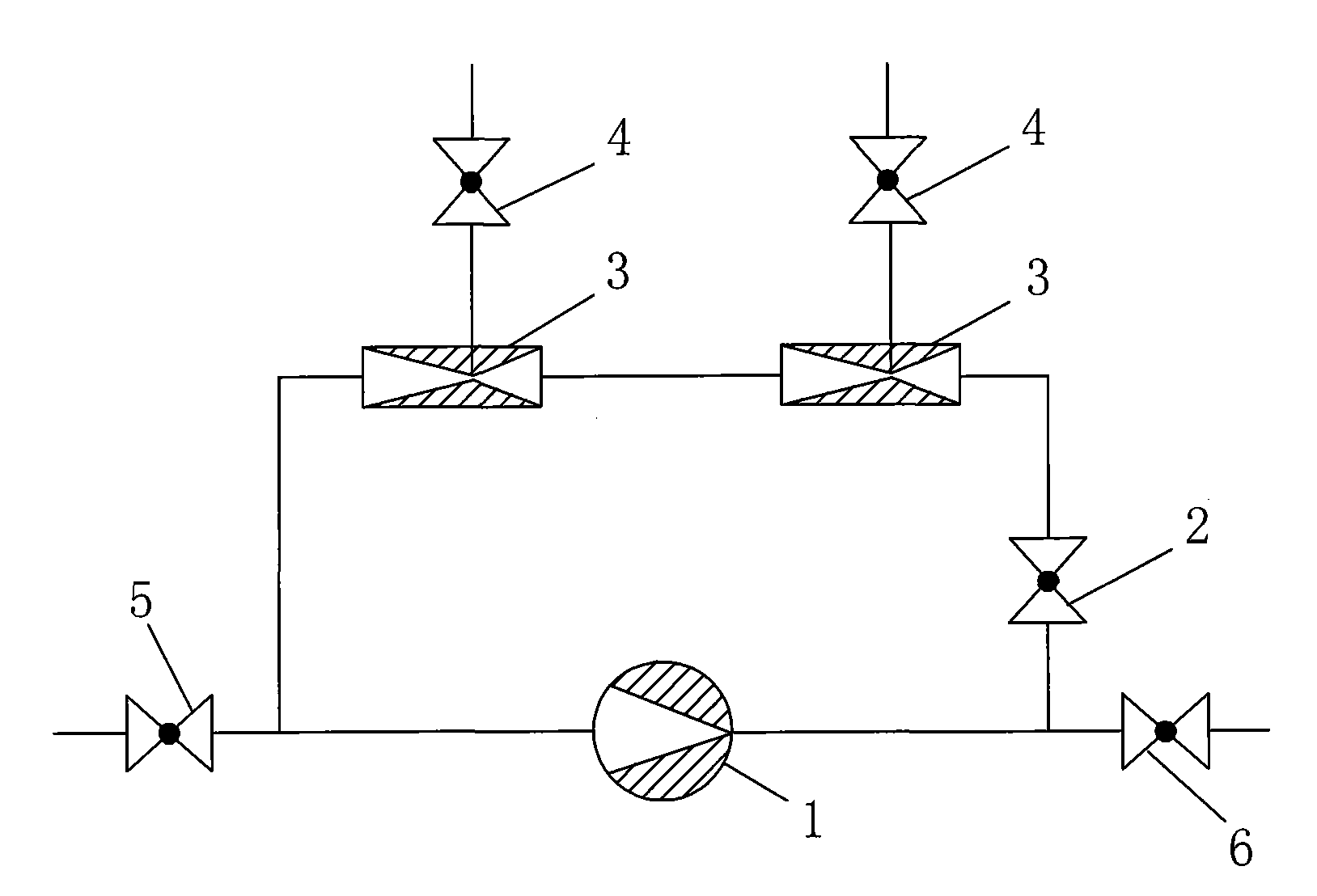 Bridge type pump reactor