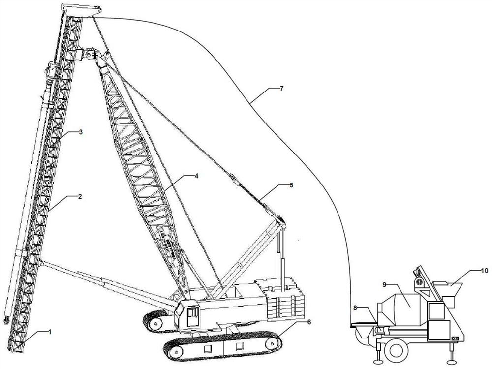 Non-excavation type PRB construction method for underground water pollution