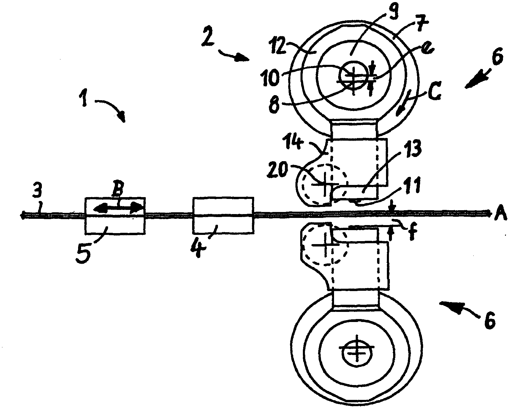 Arrangement For Cutting Nail Blanks From An Intermittently Fed Wire