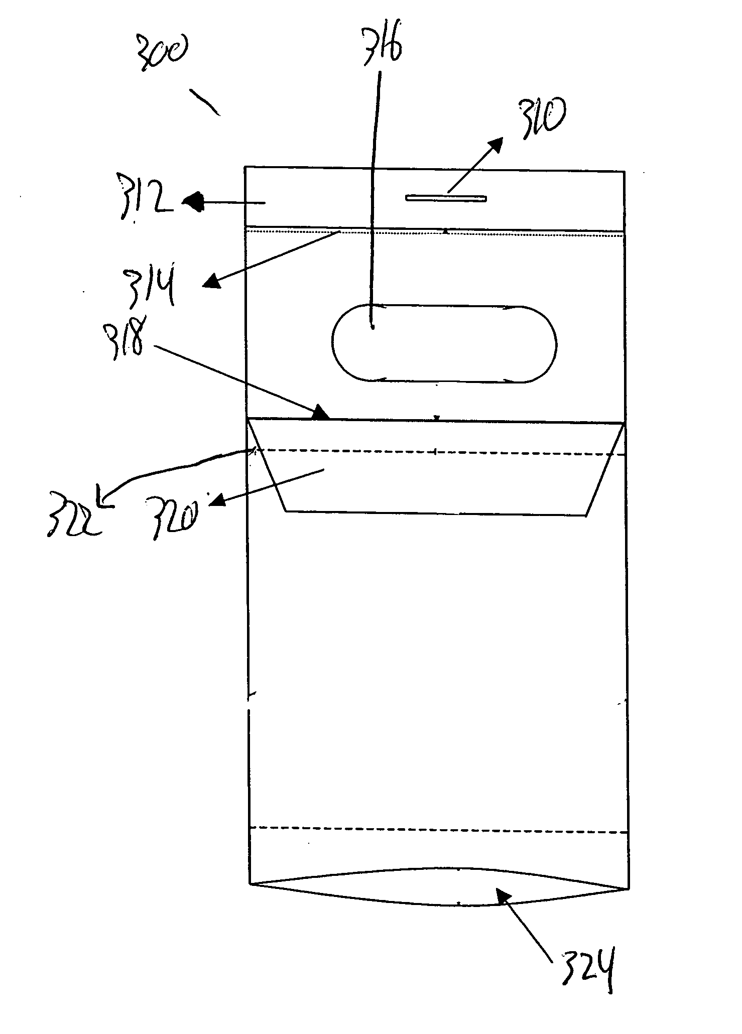 Plastic bag designed for dispensing