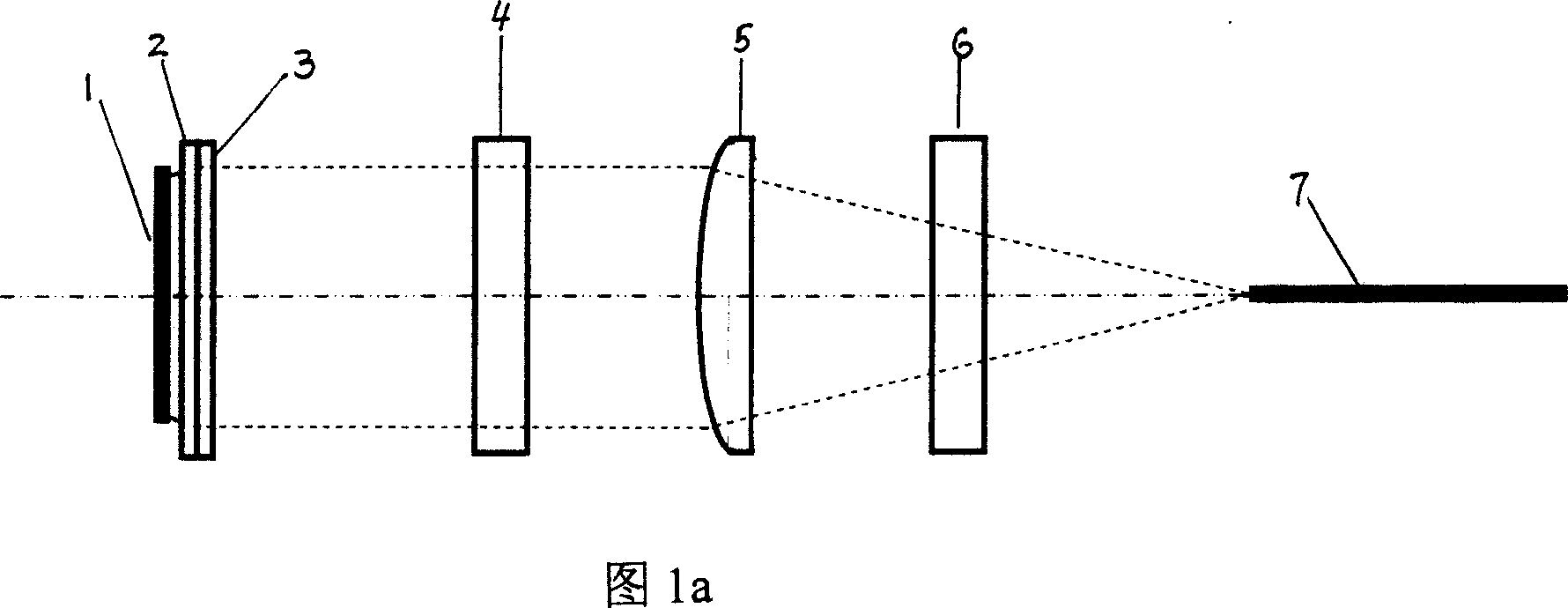 Light beam conversion shaping device for high power semiconductor laser array