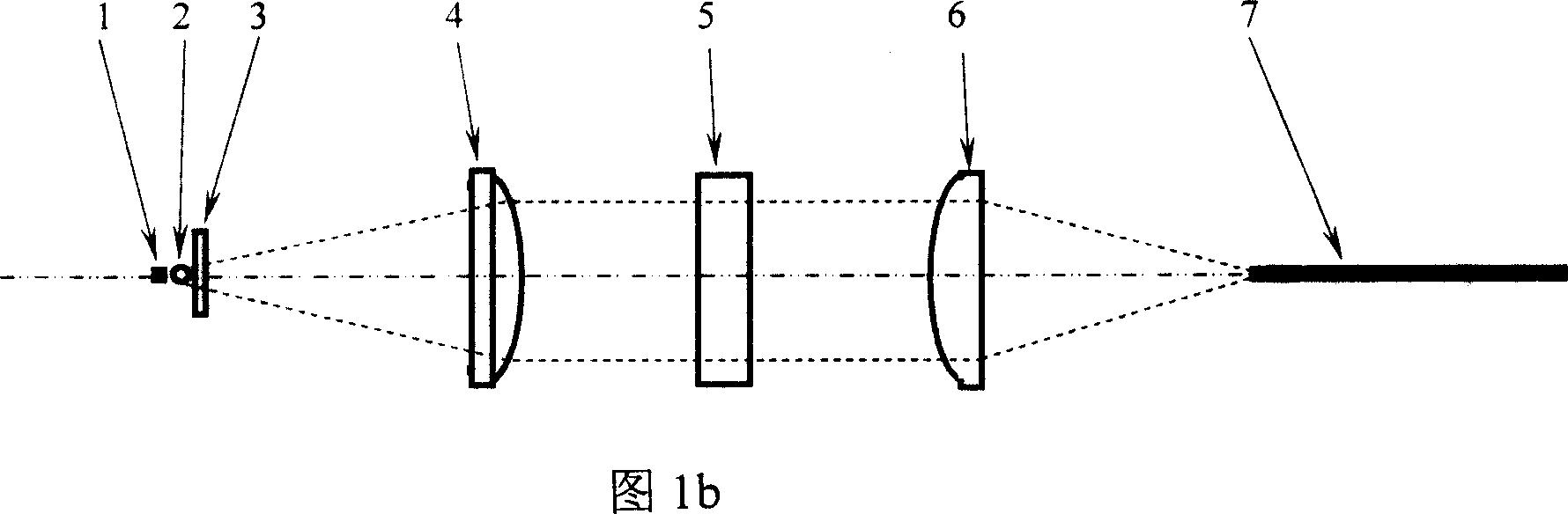 Light beam conversion shaping device for high power semiconductor laser array