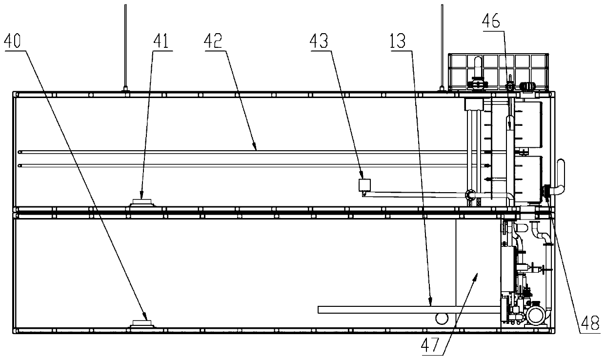 Environment-friendly type automatic oil and water separating storage tank