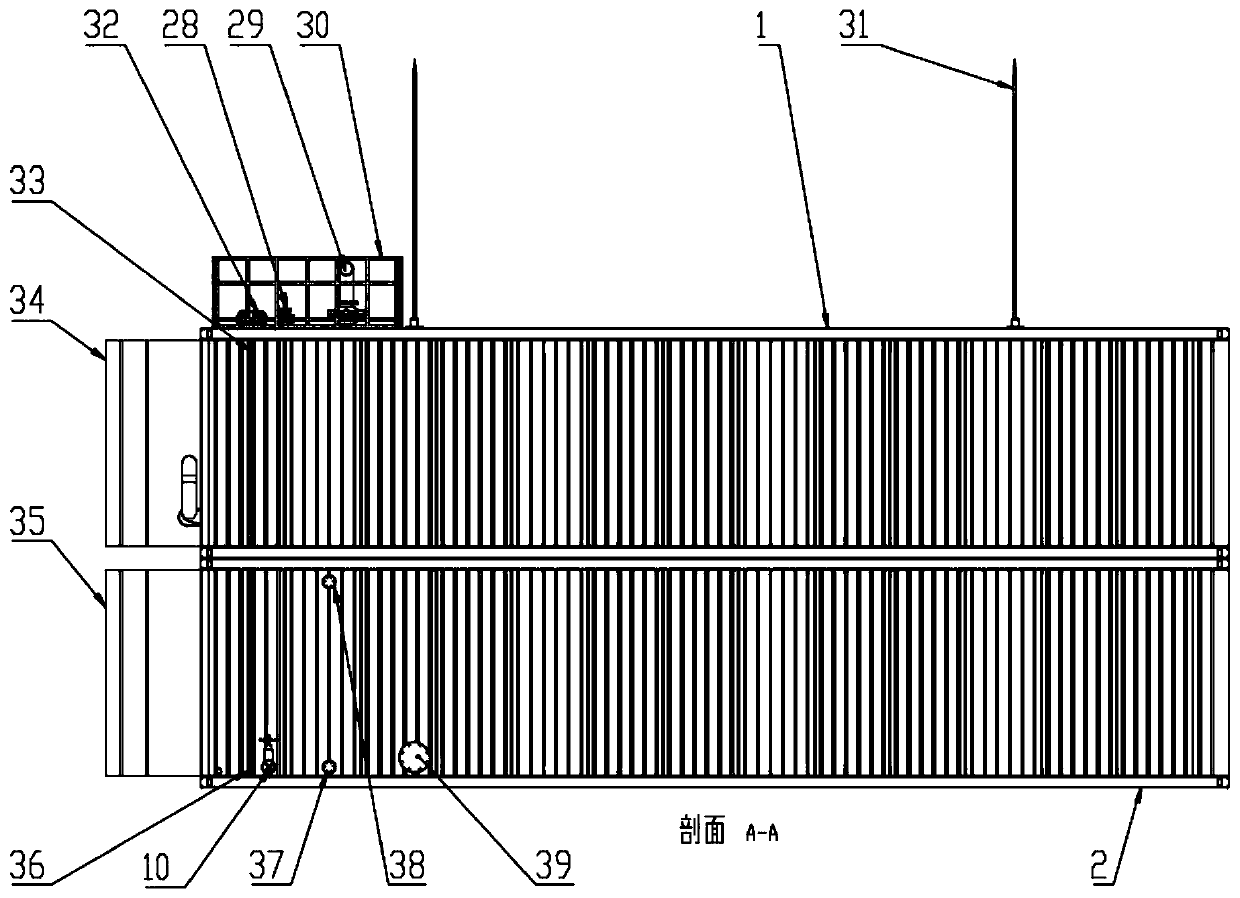 Environment-friendly type automatic oil and water separating storage tank