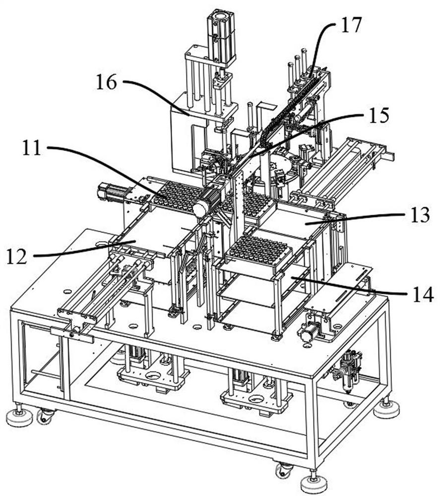 Automatic antenna oscillator assembly line and antenna oscillator assembly method