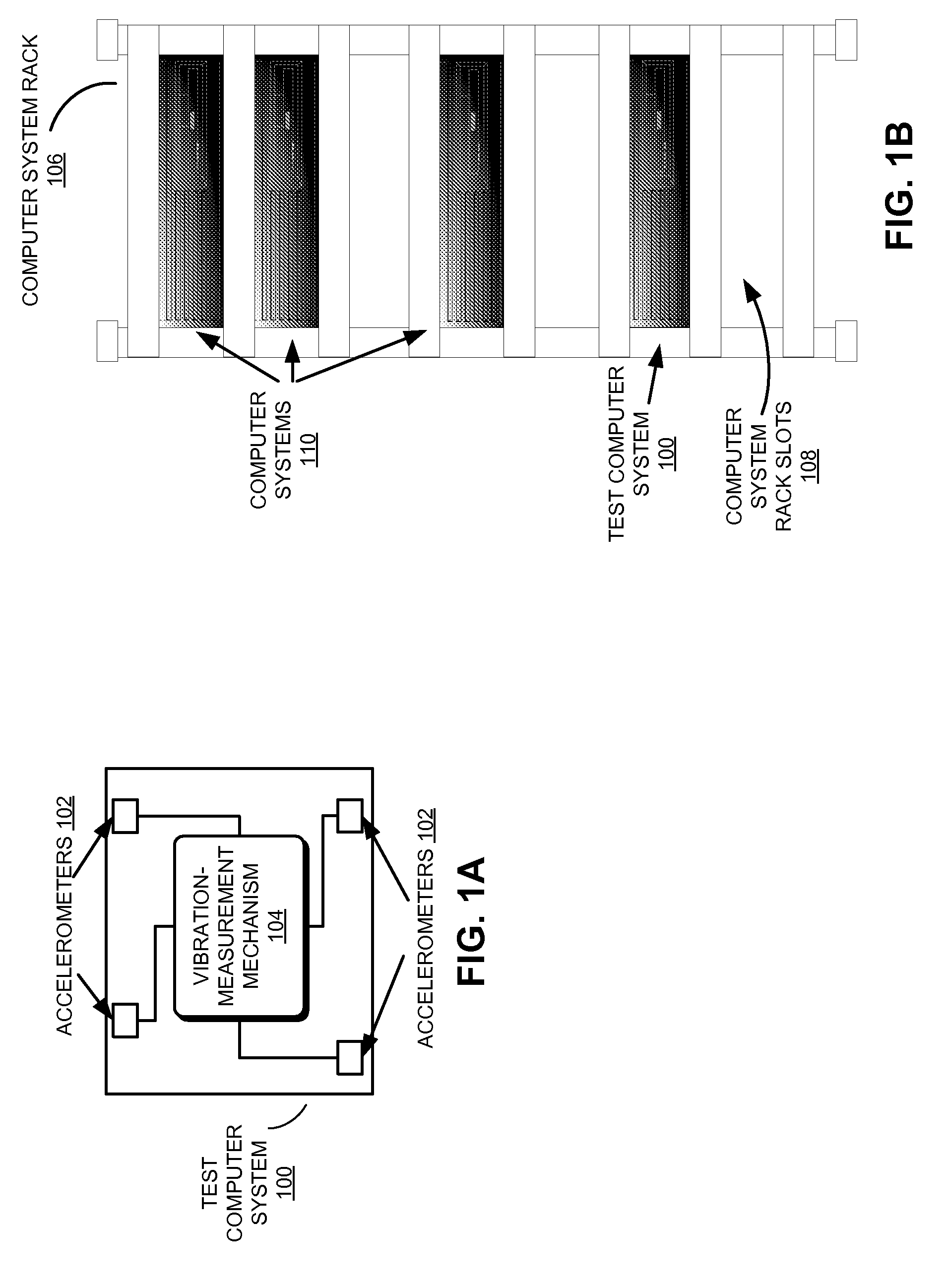 Generating a composite vibration profile for a computer system