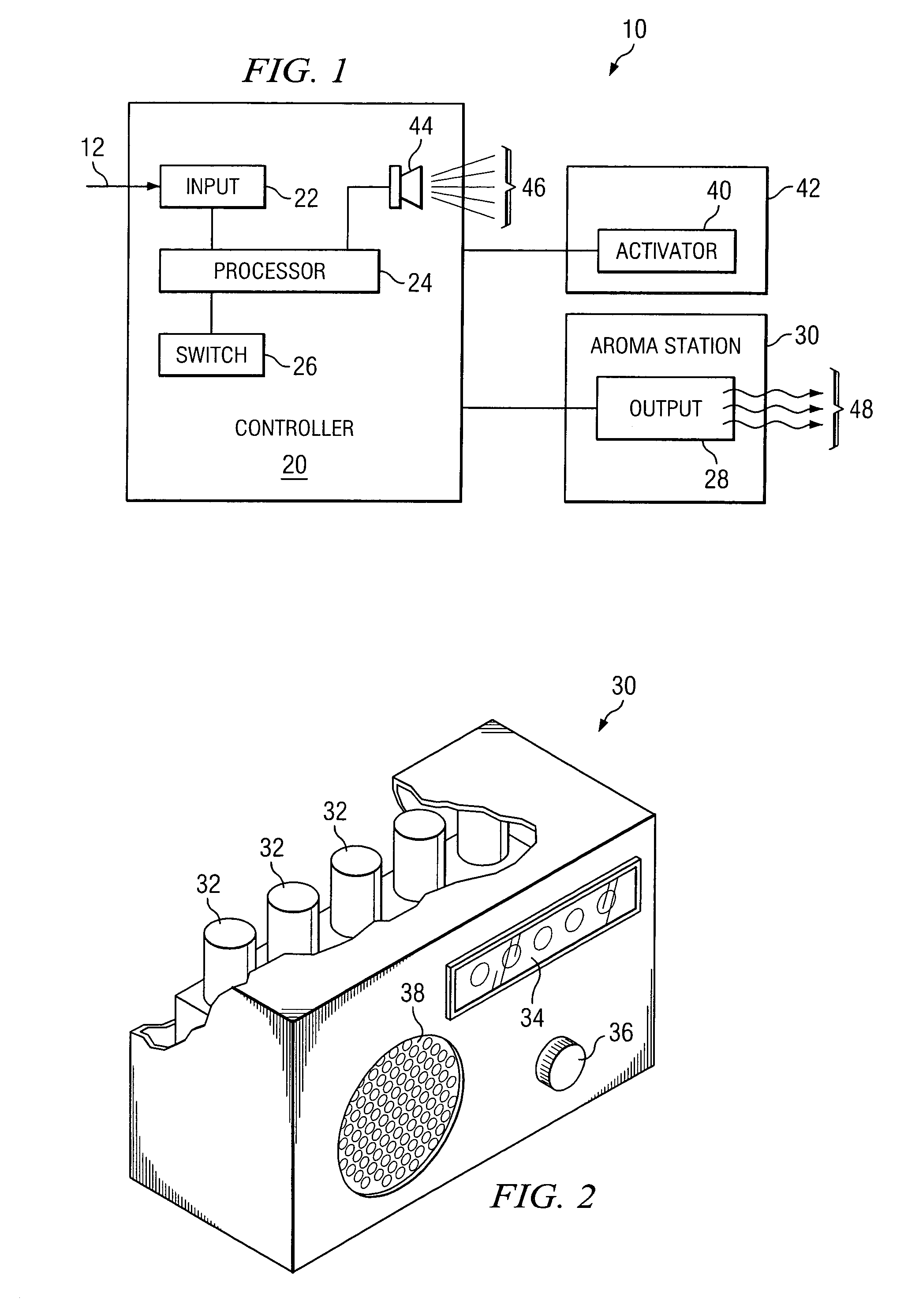 System and method for an alarm with aroma selection