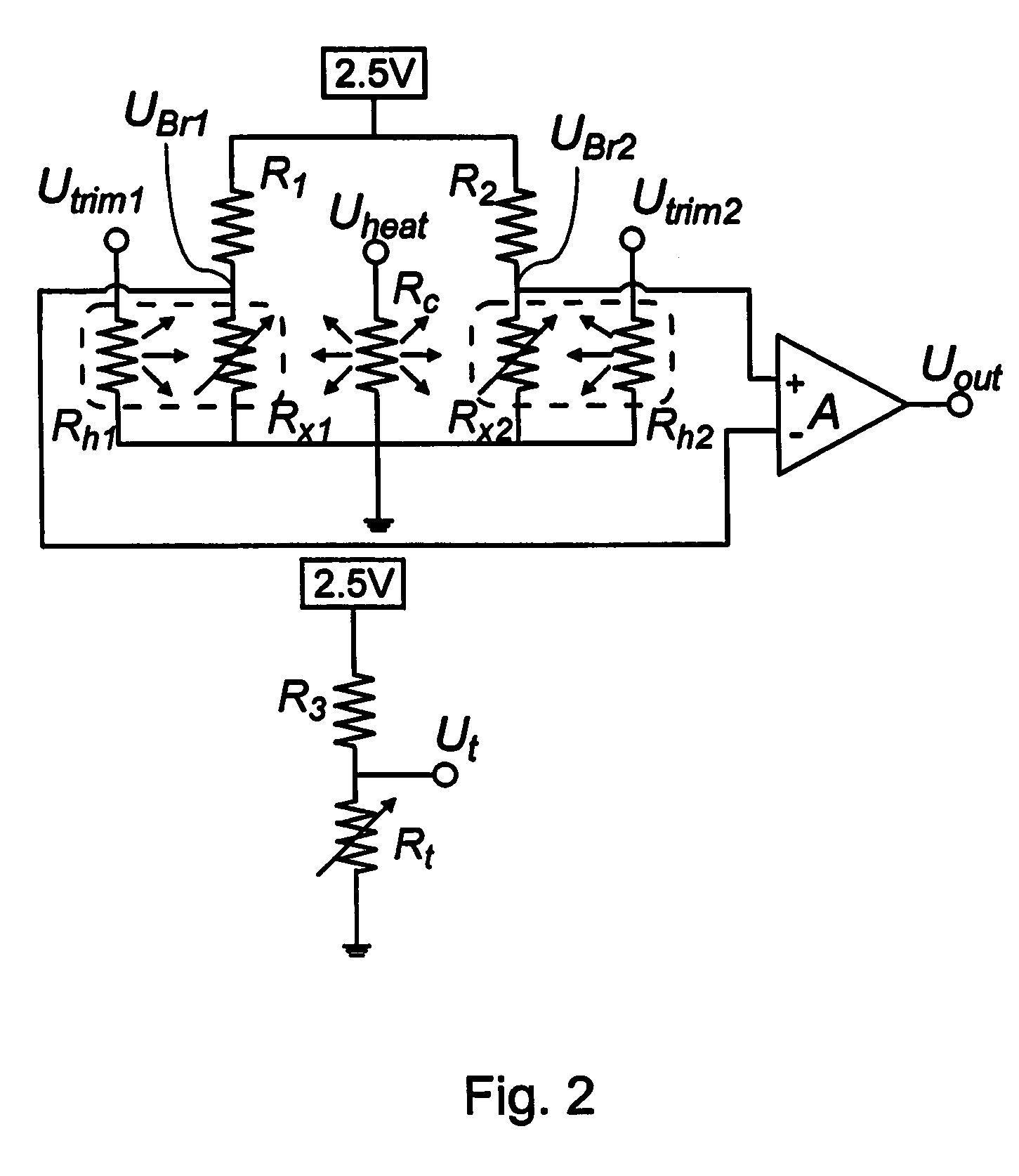 Method for adjusting an output parameter of a circuit