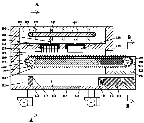 Controllable aquatic weed processing robot device