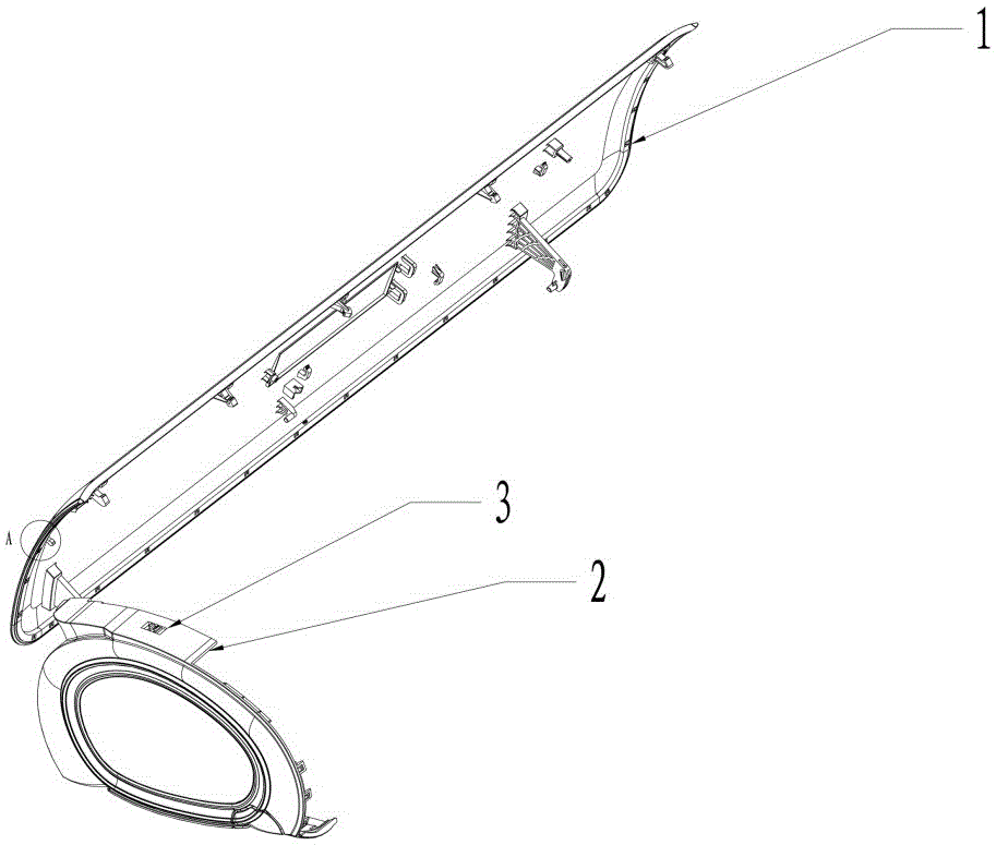 Mounting structure used for deformation control of wall-mounted air conditioner faceplate