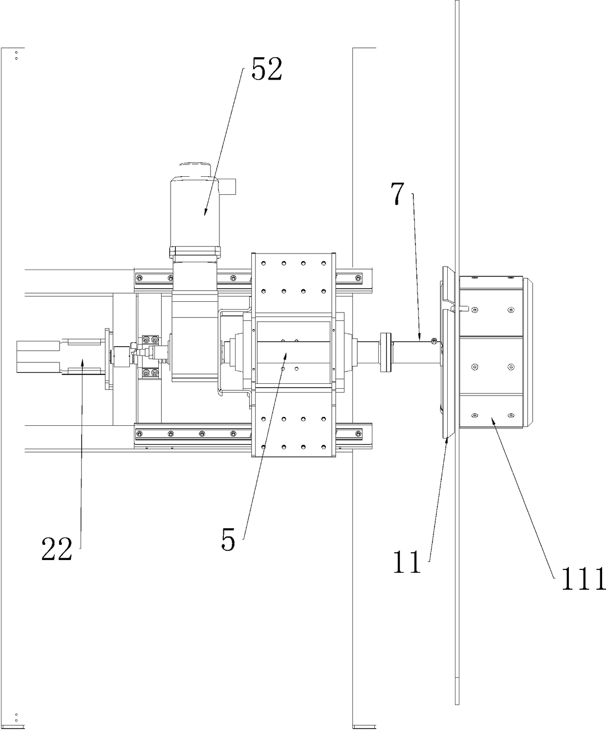 Automatic clamping telescopic winding device suitable for packing straps