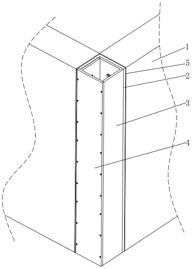 Connecting mechanism for wall corners of fabricated house and construction technology of connecting mechanism