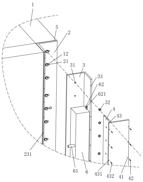 Connecting mechanism for wall corners of fabricated house and construction technology of connecting mechanism