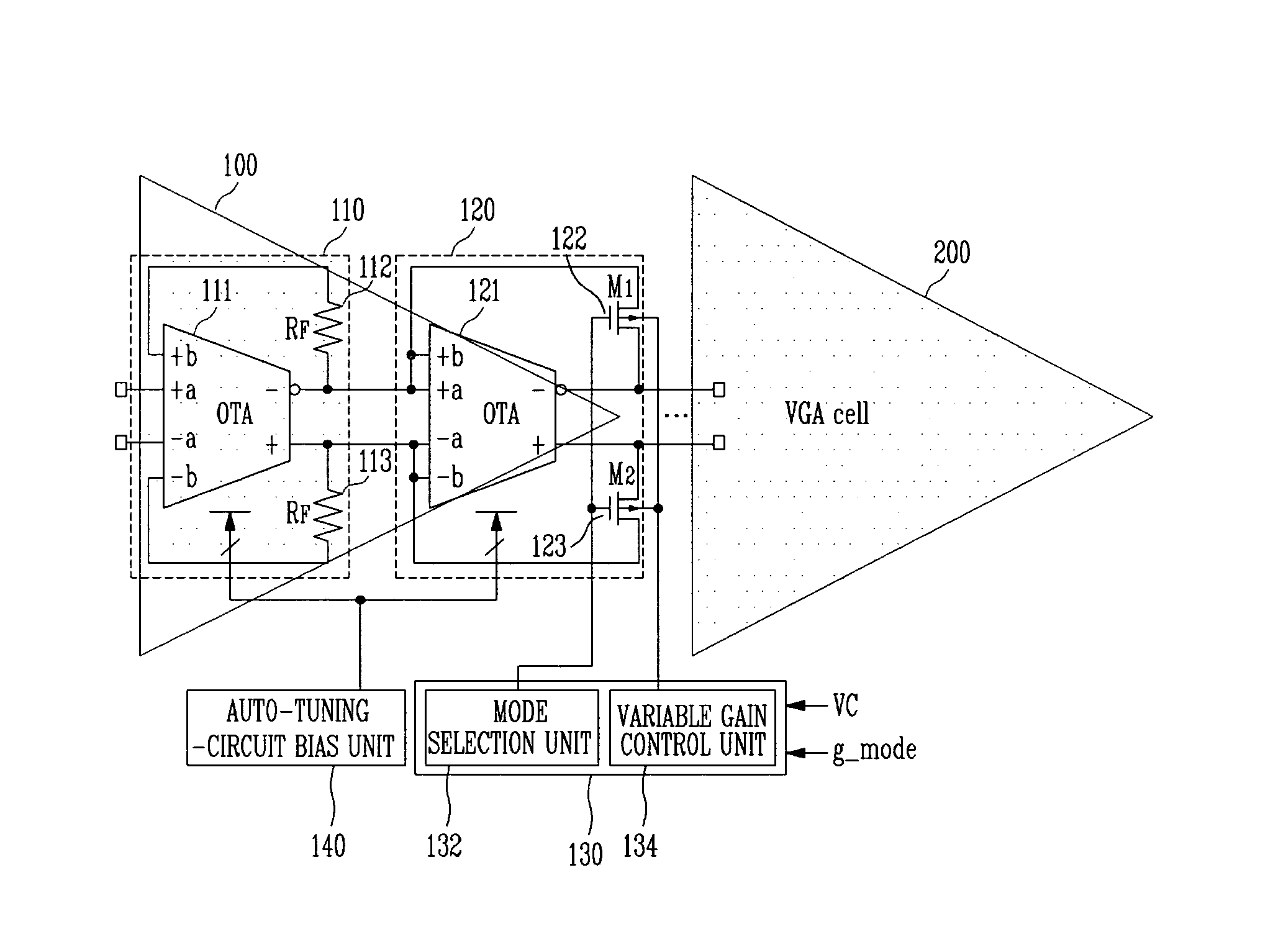 Variable gain amplifier and variable gain amplifier module
