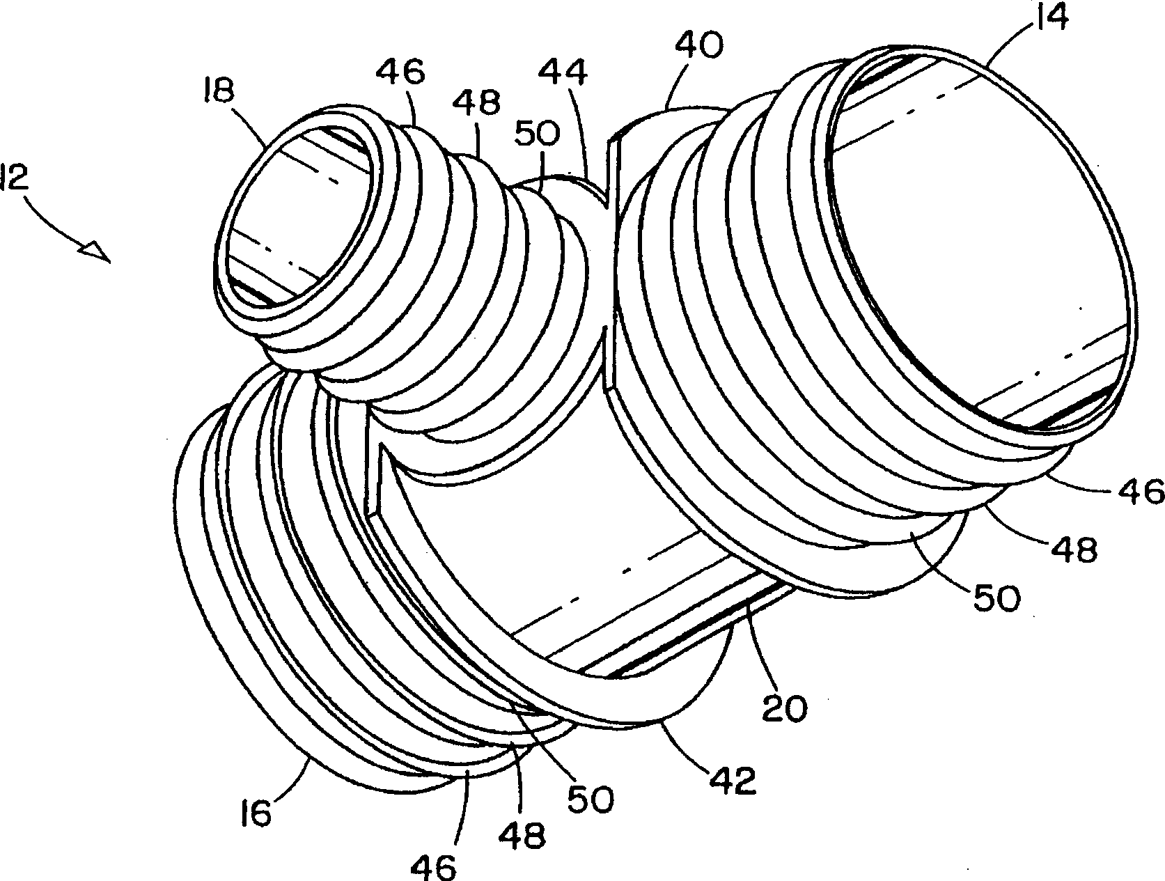 Molded hose joint assembly