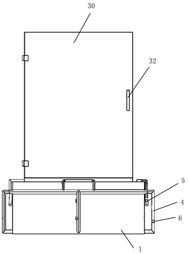 A shock-absorbing refrigeration integrated high-power high-frequency induction power supply device