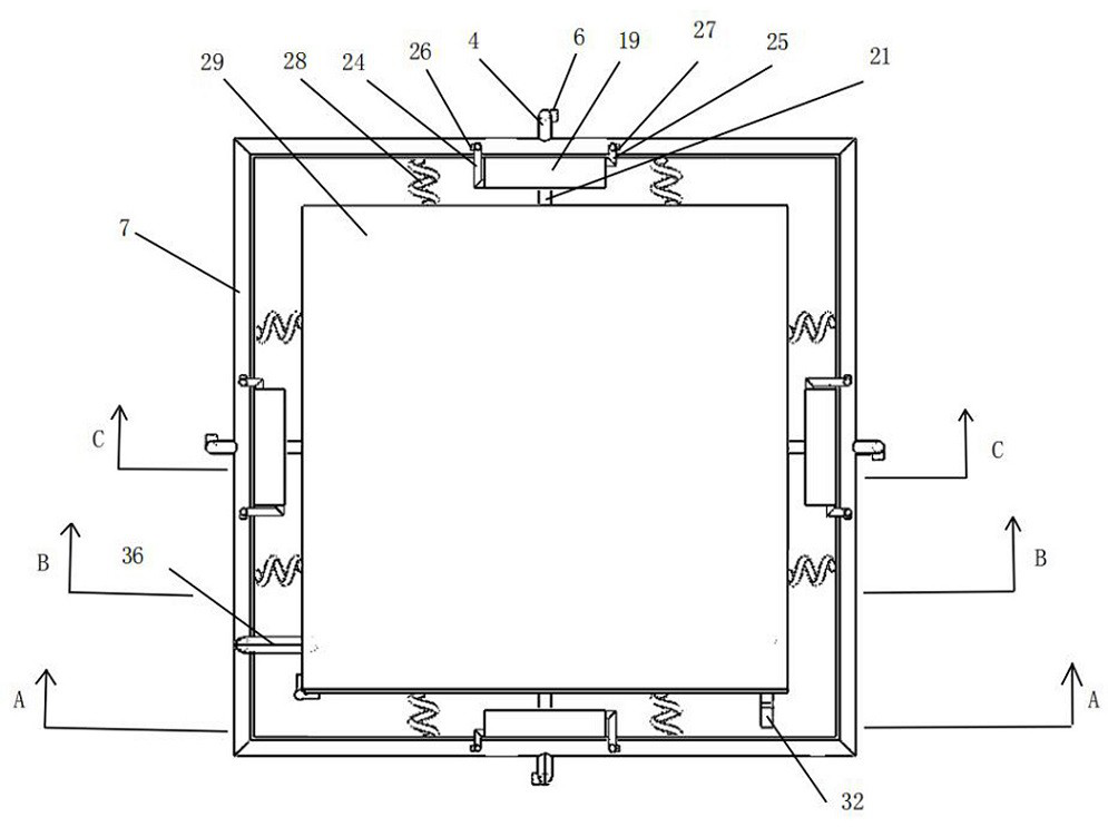 A shock-absorbing refrigeration integrated high-power high-frequency induction power supply device