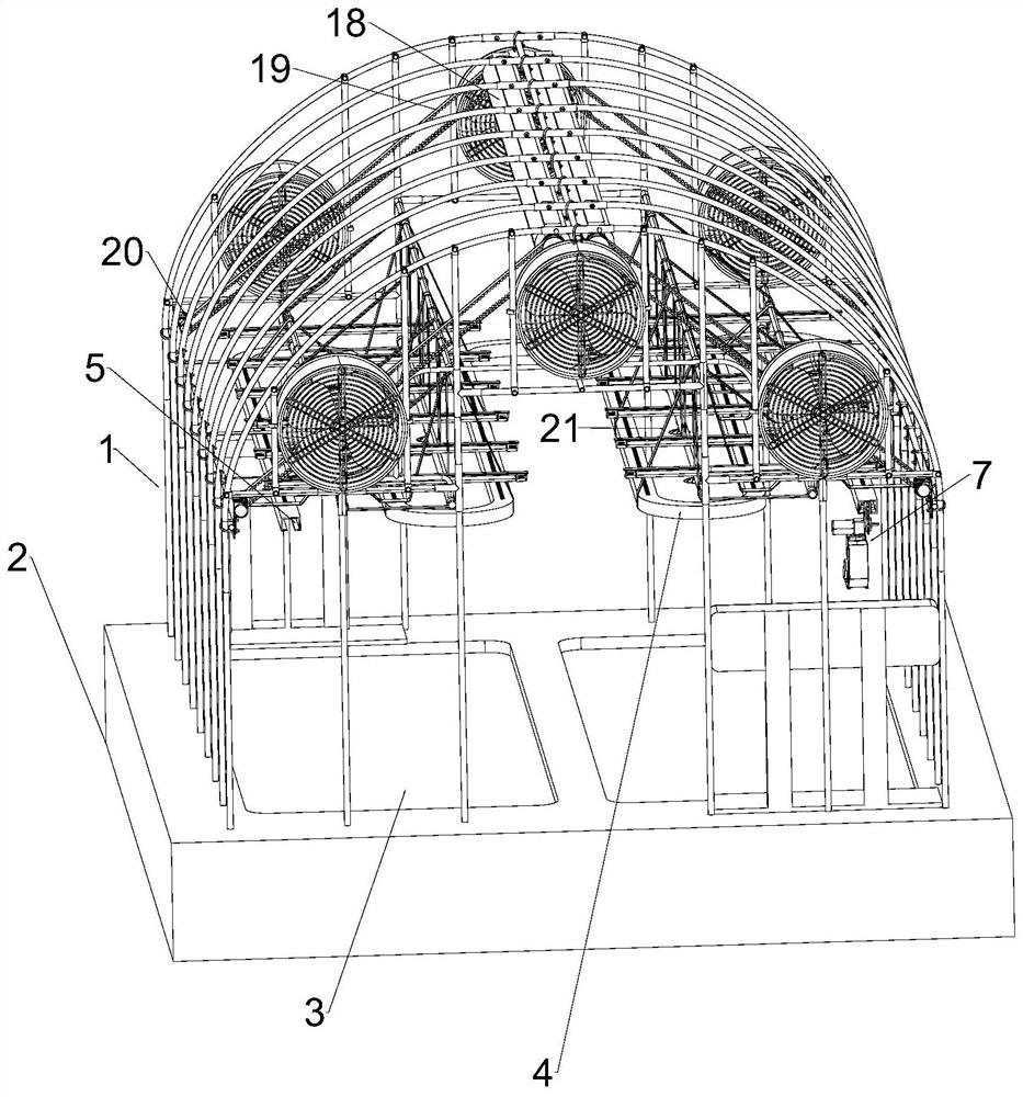 Agricultural ecological greenhouse capable of reducing human participation