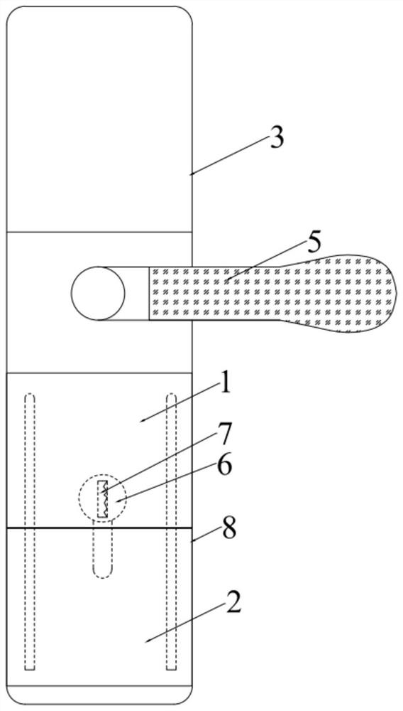A door lock with a lock hole protection structure and its working method