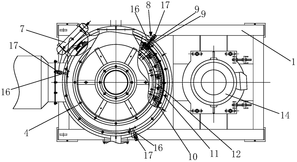 A superfine pulverizer that can destroy material circulation during crushing