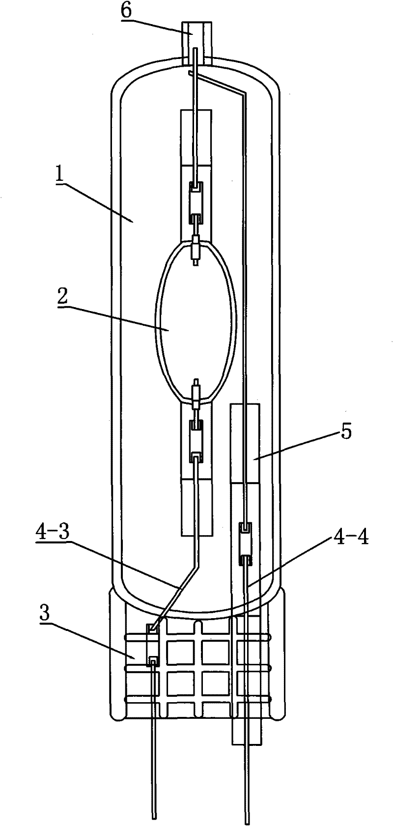 Xenon lamp and manufacturing process thereof