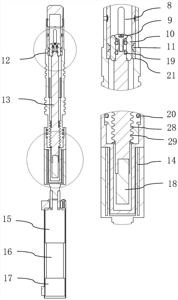 A magnetically coupled transmission numerically controlled plug