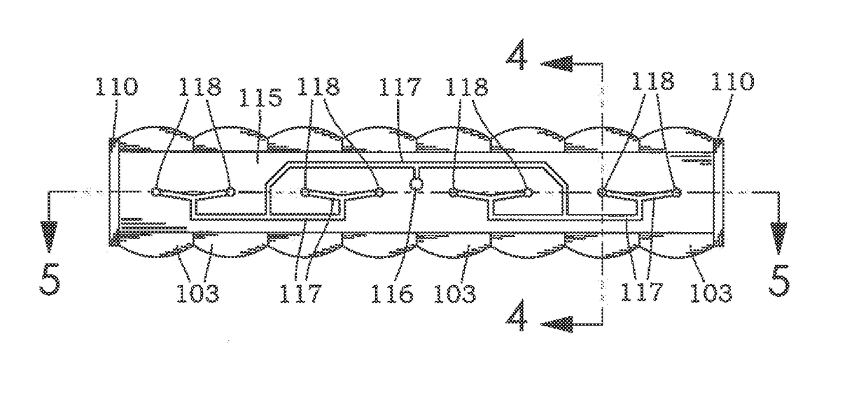 Fluted linear shaped charge with simultaneous initiation