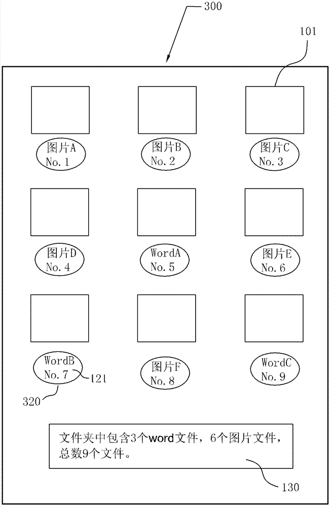 A method and system for marking files in folders