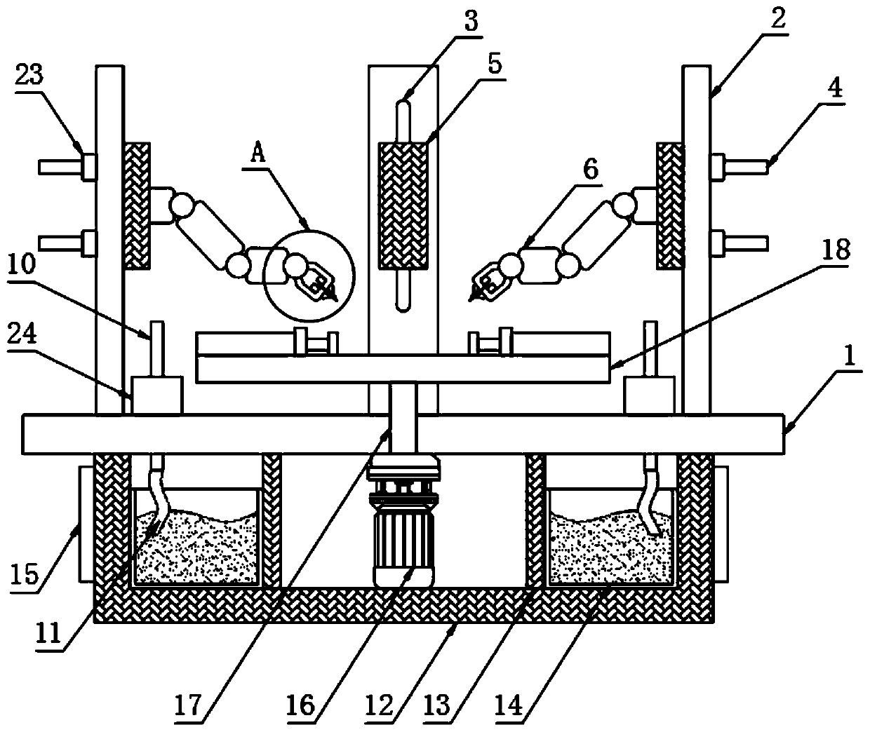 A special engraving device for fully automatic ceramic surface processing